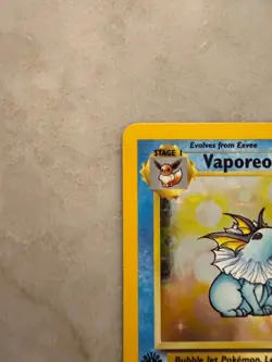Vaporeon First Edition 12/64 Jungle Holo Rare Pokemon Card WOTC 1999 - Image 2