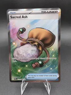 Sacred Ash 115/088 Perfect Order Ultra Rare Holo Full Art Item Pokemon TCG Card - Image 1