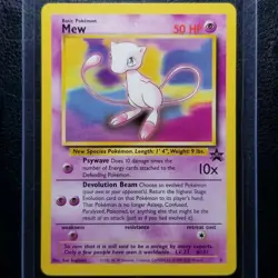 Mew 8 Pokemon League Wizards Black Star Promo Pokemon 2000 - Image 1