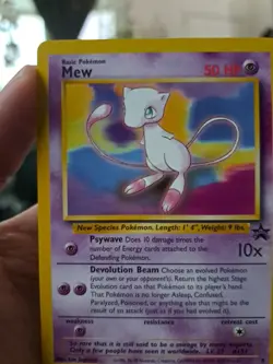 1999 Pokemon Black Star Promo Mew #8 Non-Holo Wizards Of The Coast - Image 2