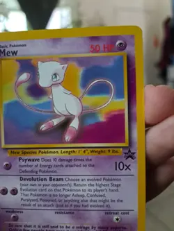 1999 Pokemon Black Star Promo Mew #8 Non-Holo Wizards Of The Coast - Image 3