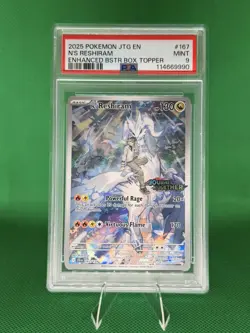 Pokemon N's Reshiram 167/159 Sv09 Journey Together Box Topper PSA 9 - Image 1