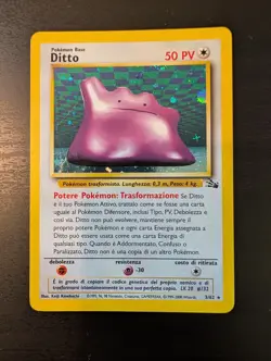 Pokemon TCG Fossil Ditto Holo Italian - Image 1