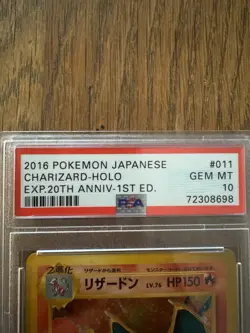 2016 Pokemon JAPANESE XY Evolutions Charizard Holo 11/108 PSA 10 NM-MT - Image 3