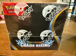 Pokemon Center Chaos Rising Booster Box Factory Sealed - Image 1