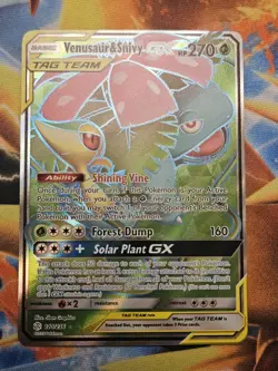 Pokemon TCG Venusaur Snivy GX 210/236 Tag Team Full Art - Image 1