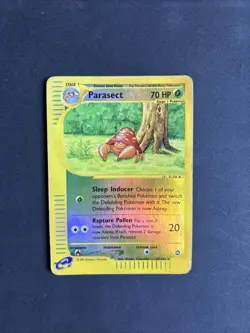 Pokemon TCG Parasect Aquapolis 27/147 Reverse Holo Rare 2002 Nintendo E Series - Image 1