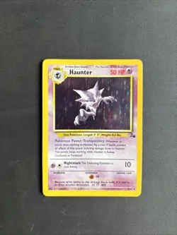 Pokemon TCG Haunter 6/62 Fossil Unlimited Holo Holo Rare 1999 WOTC Vintage - MP - Image 1