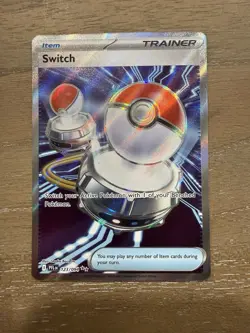 2025 Pokemon TCG Switch 123/94 PFL Full Art Ultra Rare NM - Image 1