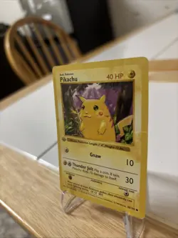 1999 Pokemon Pikachu 1st Edition Shadowless Red Cheeks Base Set #58/102 - Image 2