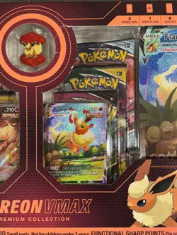 Pokemon TCG: Eevee Evolution FLAREON VMAX Premium Collection - New SEALED 820650101618 - Image 4