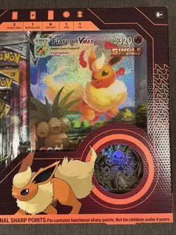 Pokemon TCG: Eevee Evolution FLAREON VMAX Premium Collection - New SEALED 820650101618 - Image 5