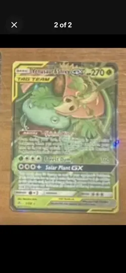Pokemon TCG Venusaur & Snivy GX, M Rayquaza EX Tag - Image 1