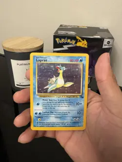 Pokemon TCG Lapras Fossil 10/62 Holo Rare Unlimited WOTC MP Condition - Image 3