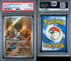2024 Pokemon Svp En #075 Mimikyu Paldean Fates Etb PSA Mint 9 - Image 3