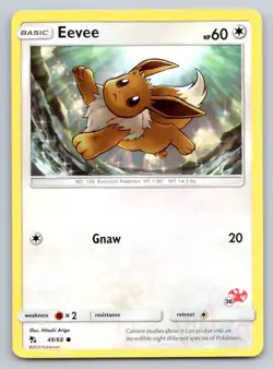Pokemon Eevee - 49/68 (#36 Charizard Stamped) Battle Academy BTA P 049/068 NM - Image 1