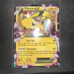 2015 POKEMON XY PROMO #XY84 PIKACHU EX MP - Image 1