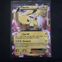 2015 POKEMON XY PROMO #XY84 PIKACHU EX MP - Image 2