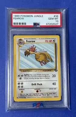 1999 Pokemon Jungle Fearow #36 PSA 10 GEM MT - Image 1