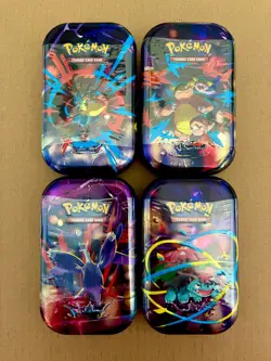 Pokemon TCG Mega Heroes Mini Tin FACTORY SEALED - 1 Random Tin - Image 1