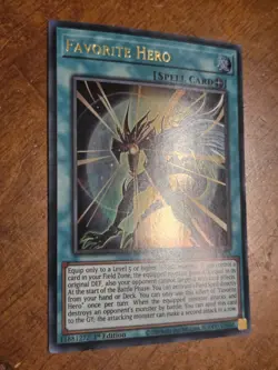 Favorite Hero LED6-EN015 Ultra Rare Yugioh Legendary Duelists: Magical Hero NM - Image 2