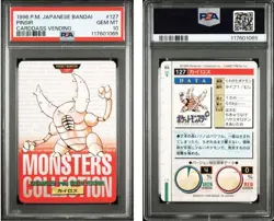 PSA 10 Pinsir Carddass 127 Bandai 1996 Pokemon Carddass Japanese - Image 3