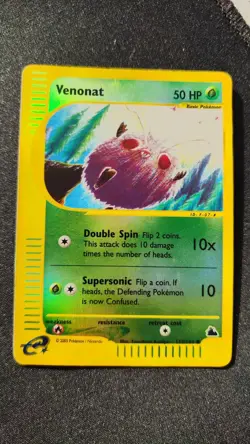 Venonat Skyridge 112/144 - Common Reverse Holo - Pokemon Card 2003 Vintage LP - Image 4