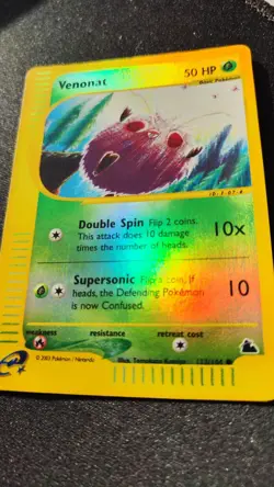 Venonat Skyridge 112/144 - Common Reverse Holo - Pokemon Card 2003 Vintage LP - Image 5