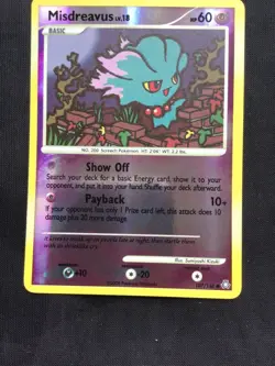 Pokemon Cards: Legends Awakened Reverse Holo: Misdreavus 107/146 - Image 2