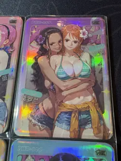 Goddess Story 4 x Bikini Waifu Anime Collectible Doujin CP Cards Stussy Hancock - Image 3