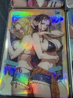 Goddess Story 4 x Bikini Waifu Anime Collectible Doujin CP Cards Stussy Hancock - Image 5