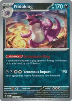 Nidoking 34/165 Reverse Holo | 151 | Pokemon Card - Image 1