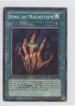 Ring of Magnetism 1st Ed. YuGiOh Starter Deck Pegasus #SDP-039 2003 READ - Image 1