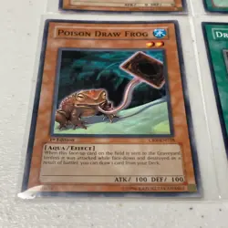 Lot of 9 1st Edition YU-GI-OH yugioh cards Wroughweiler Poison Draw Frog Cycroid - Image 2
