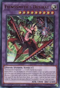 Yugioh! Fiendsmith's Desirae - RA04-EN056 - Ultra Rare - 1st Edition Near Mint, - Image 1