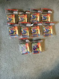 Pokemon TCG Phantasmal Flames Mini Portfolio & Booster Pack Lot Of 10 New Sealed - Image 1