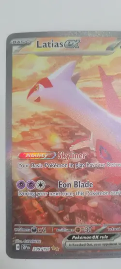 Pokemon TCG Latias ex Special Illustration Rare Sv08 239/191 Holo EN 210HP - Image 5