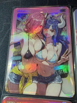 Goddess Story 4 x Bikini Waifu Anime Collectible Doujin CP Cards Uta Robin - Image 2