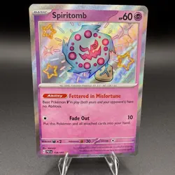 Spiritomb 158/091 Paldean Fates Shiny Holo Rare Pokemon TCG - Image 1