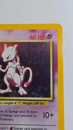 Mewtwo 010/102 Pokemon Base Set Unlimited 1999 - Rare Holographic - WoTC - Image 4