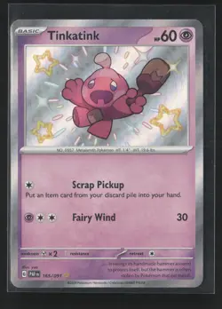 Pokemon SV: Paldean Fates Tinkatink #165/091 - Image 1