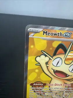 Meowth ex 107/088 Full Art Ultra Rare Holo 2026 Perfect Order Pokemon TCG NM - Image 2