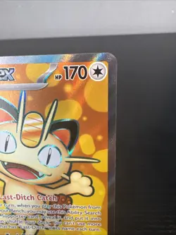 Meowth ex 107/088 Full Art Ultra Rare Holo 2026 Perfect Order Pokemon TCG NM - Image 3