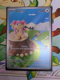 Audino 151/086 Illustration Rare NM Scarlet & Violet Black Bolt Pokemon TCG - Image 1