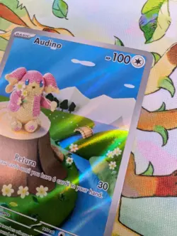 Audino 151/086 Illustration Rare NM Scarlet & Violet Black Bolt Pokemon TCG - Image 5