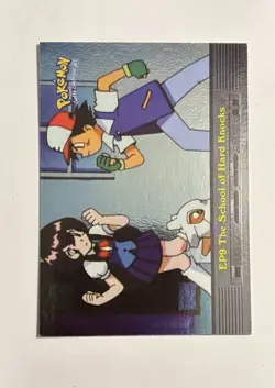 1999 Topps Pokemon Holo Foil EP9 The School of Hard Knocks Blue Logo - Image 1