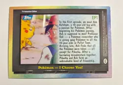 Topps Holo EP1 Pokemon 'I Choose You!' Series 2 TV Animation Edition - Image 2