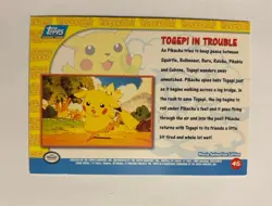 Topps Pokemon Pikachus Vacation Togepis In Trouble Holo Foil Blue Logo - Image 2