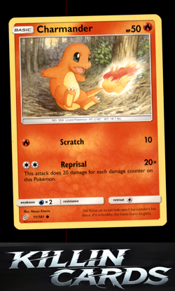 Charmander (11) 11/181 Pokemon Common SM - Team Up Card LP - Image 1