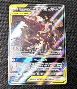 Pokemon TCG Sun & Moon Black Star Promo Umbreon & Darkrai GX SM241 Tag Team Holo - Image 1